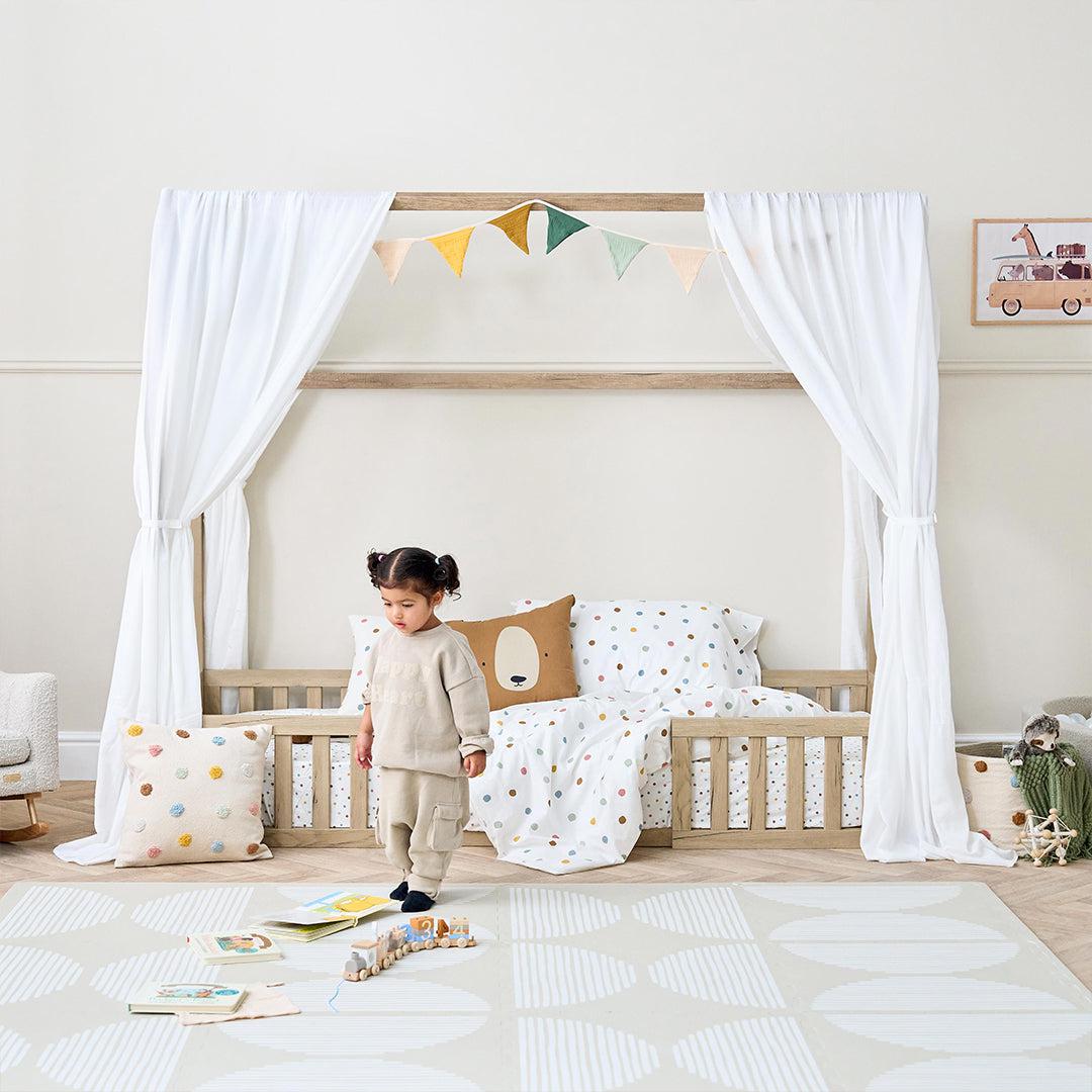 Tutti Bambini Grande Casa Floor Bed Curtains Accessory Pack-Extension Kits-Junior- | Natural Baby Shower