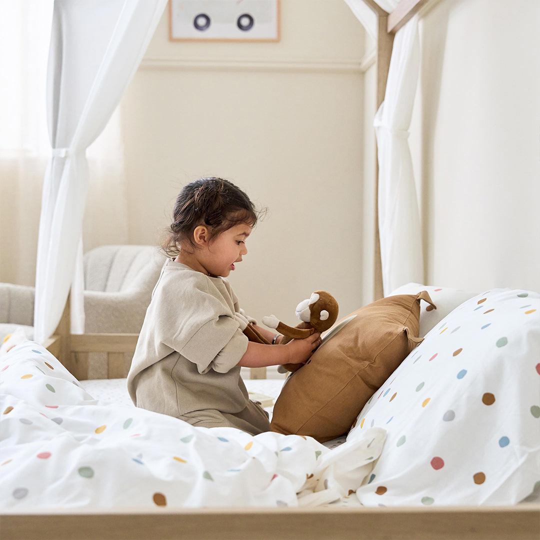 Tutti Bambini Grande Casa Montessori Toddler Floor Bed - Harvest Oak-Junior Beds-Harvest Oak-Junior | Natural Baby Shower