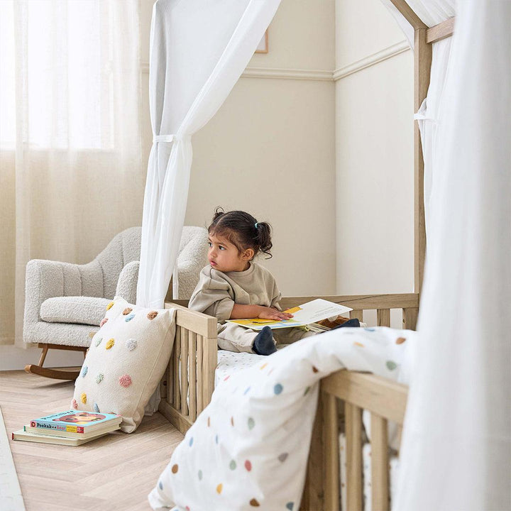Tutti Bambini Grande Casa Montessori Toddler Floor Bed - Harvest Oak-Junior Beds-Harvest Oak-Junior | Natural Baby Shower