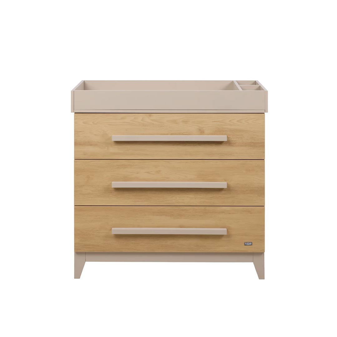 Tutti Bambini Hallee Chest Changer - Mushroom/Golden Oak-Changing Units-Mushroom/Golden Oak- | Natural Baby Shower