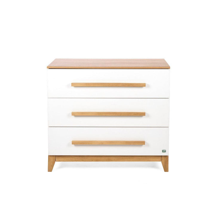 Tutti Bambini Halle Chest Changer - White/Golden Oak-Changing Units-White/Golden Oak- | Natural Baby Shower