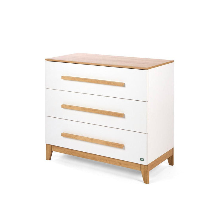 Tutti Bambini Halle Chest Changer - White/Golden Oak-Changing Units-White/Golden Oak- | Natural Baby Shower