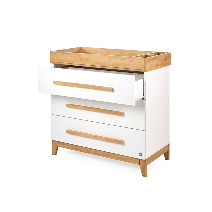 Tutti Bambini Halle Chest Changer - White/Golden Oak-Changing Units-White/Golden Oak- | Natural Baby Shower