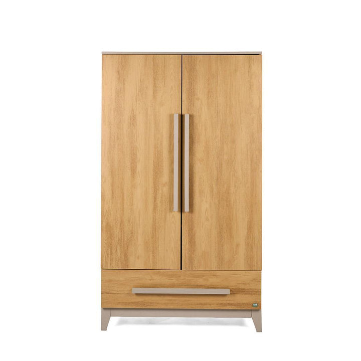 Tutti Bambini Halle Wardrobe - Golden Oak/Mushroom-Wardrobes-Golden Oak/Mushroom- | Natural Baby Shower