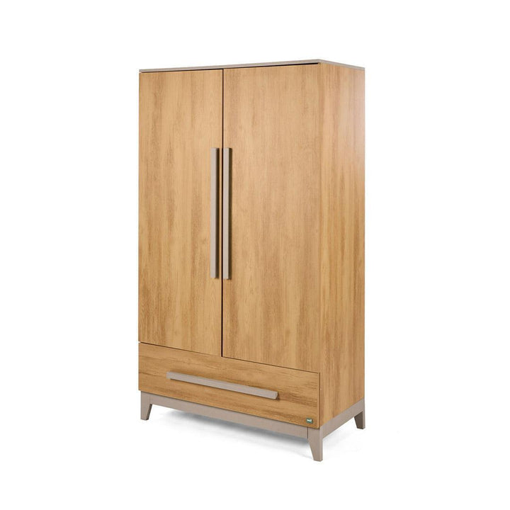 Tutti Bambini Halle Wardrobe - Golden Oak/Mushroom-Wardrobes-Golden Oak/Mushroom- | Natural Baby Shower