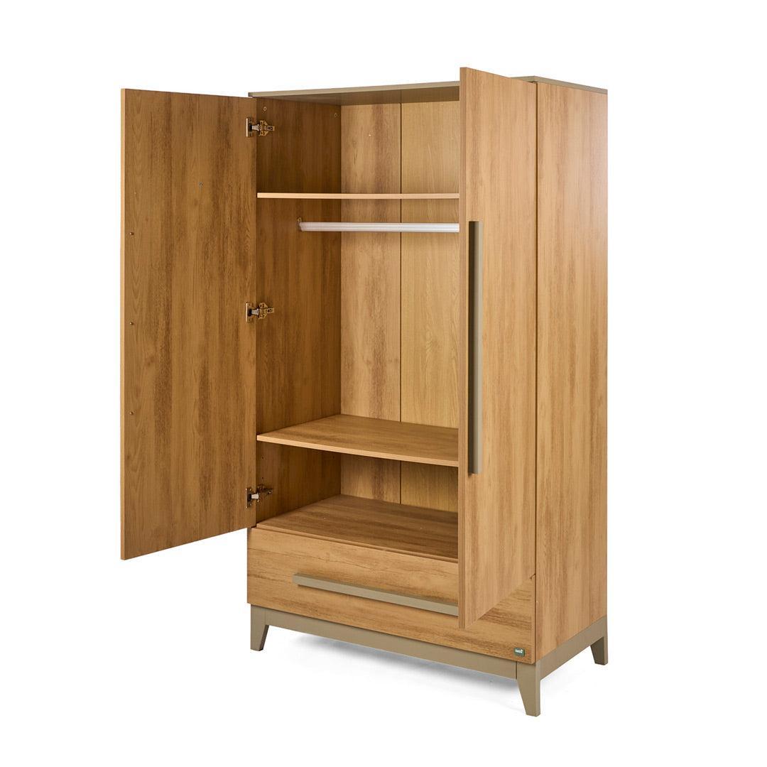 Tutti Bambini Halle Wardrobe - Golden Oak/Sage-Wardrobes-Golden Oak/Sage- | Natural Baby Shower