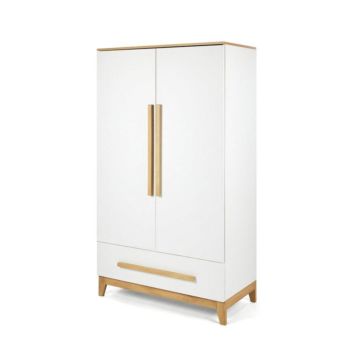 Tutti Bambini Halle Wardrobe - White/Golden Oak-Wardrobes-White/Golden Oak- | Natural Baby Shower