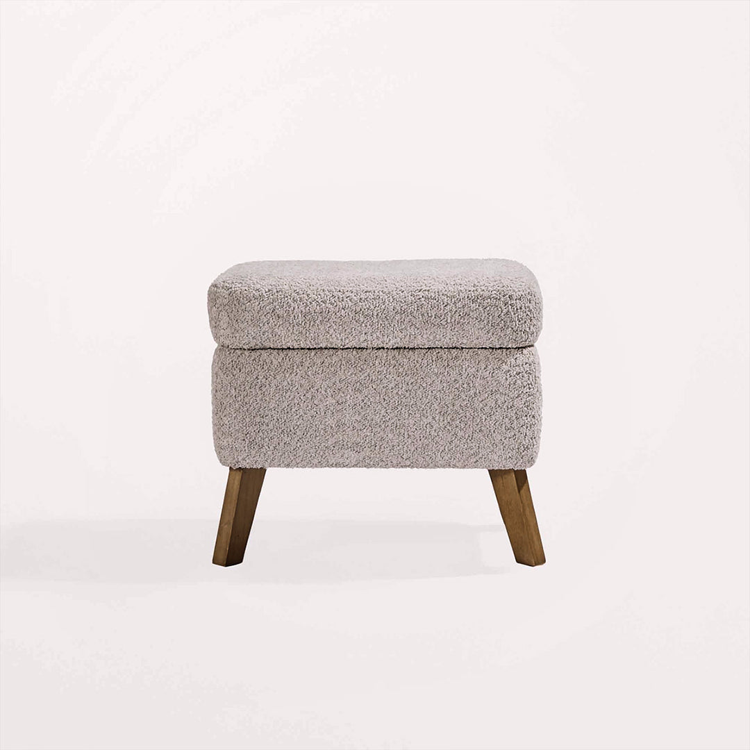 Tutti Bambini Harper Wingback Rocking Chair & Storage Footstool - Cloud Grey-Feeding Chairs-Cloud Grey-One Size | Natural Baby Shower