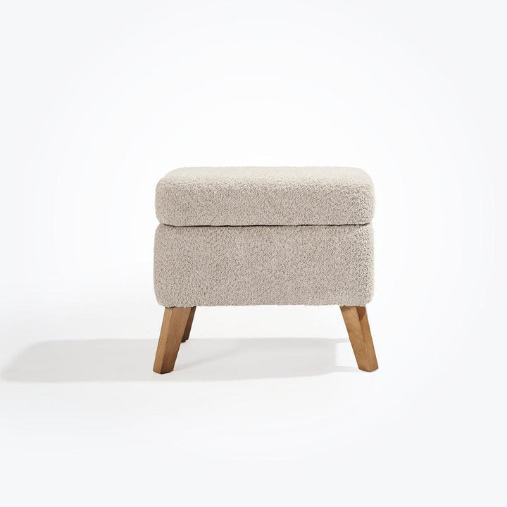 Tutti Bambini Harper Wingback Rocking Chair & Storage Footstool - Mushroom-Feeding Chairs-Mushroom-One Size | Natural Baby Shower