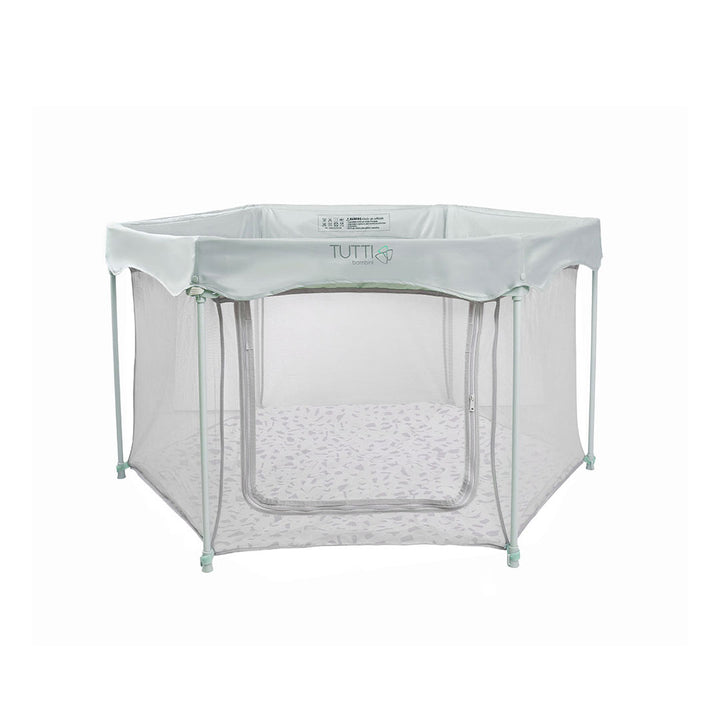 Tutti Bambini Hexa Playpen - Leaf/Terrazzo