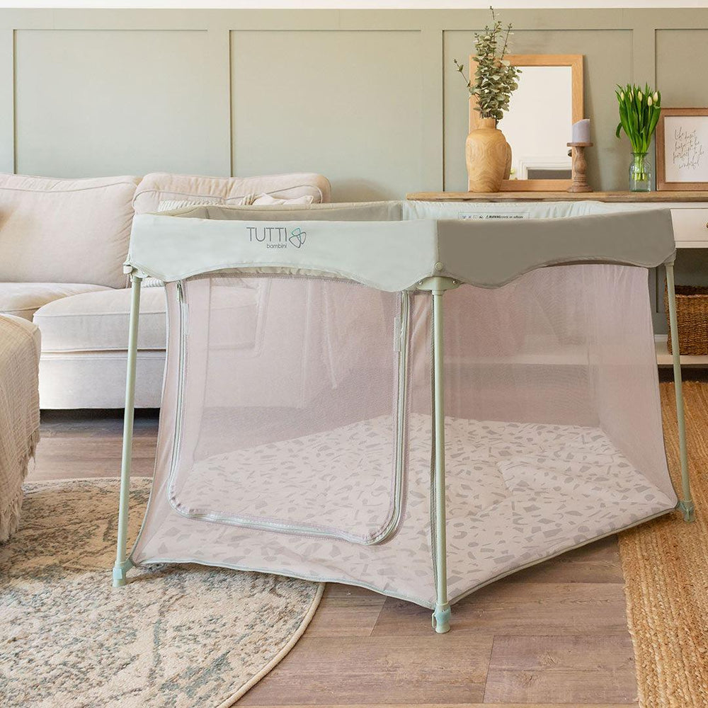 Tutti Bambini Hexa Playpen - Leaf/Terrazzo-Play Gyms-Leaf/Terrazzo- | Natural Baby Shower