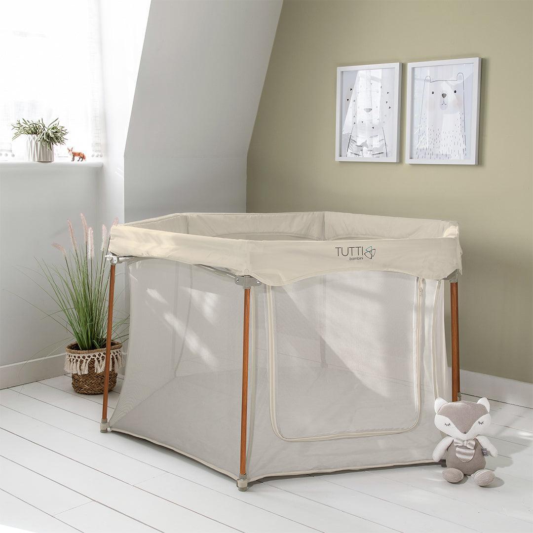 Tutti Bambini Hexa Playpen - Ecru-Play Gyms-Ecru- | Natural Baby Shower