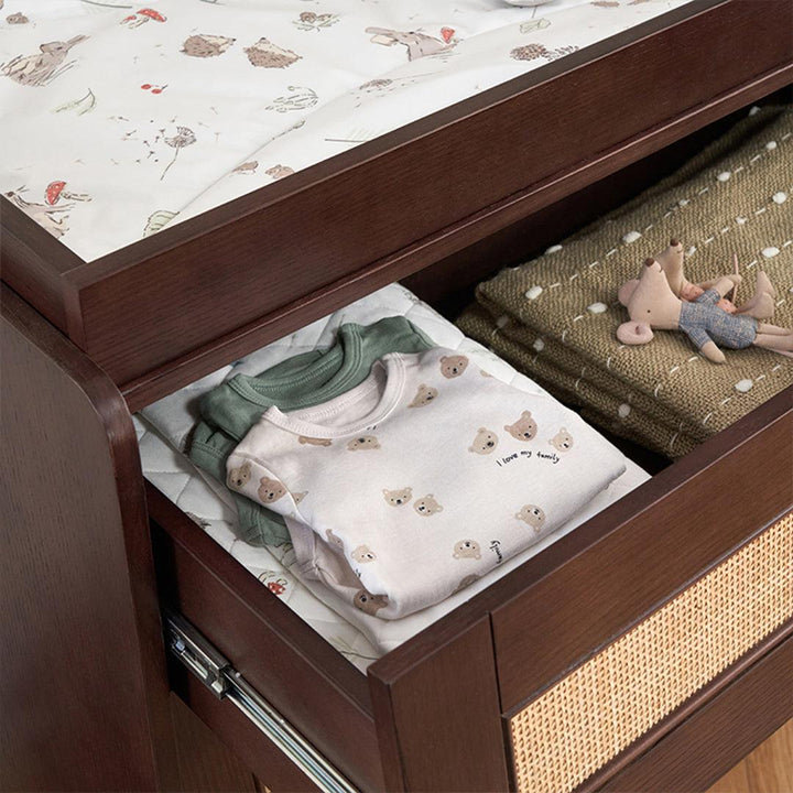 Tutti Bambini Japandi Chest Changer - Warm Walnut-Chests-Warm Walnut- | Natural Baby Shower