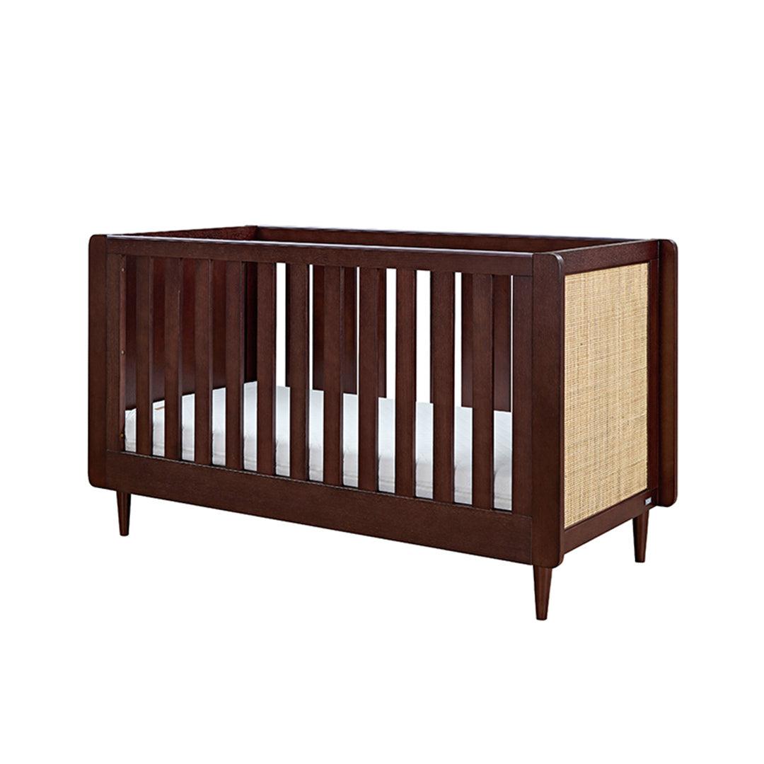 Tutti Bambini Japandi Cot Bed - Warm Walnut-Cot Beds-Warm Walnut-No Mattress | Natural Baby Shower