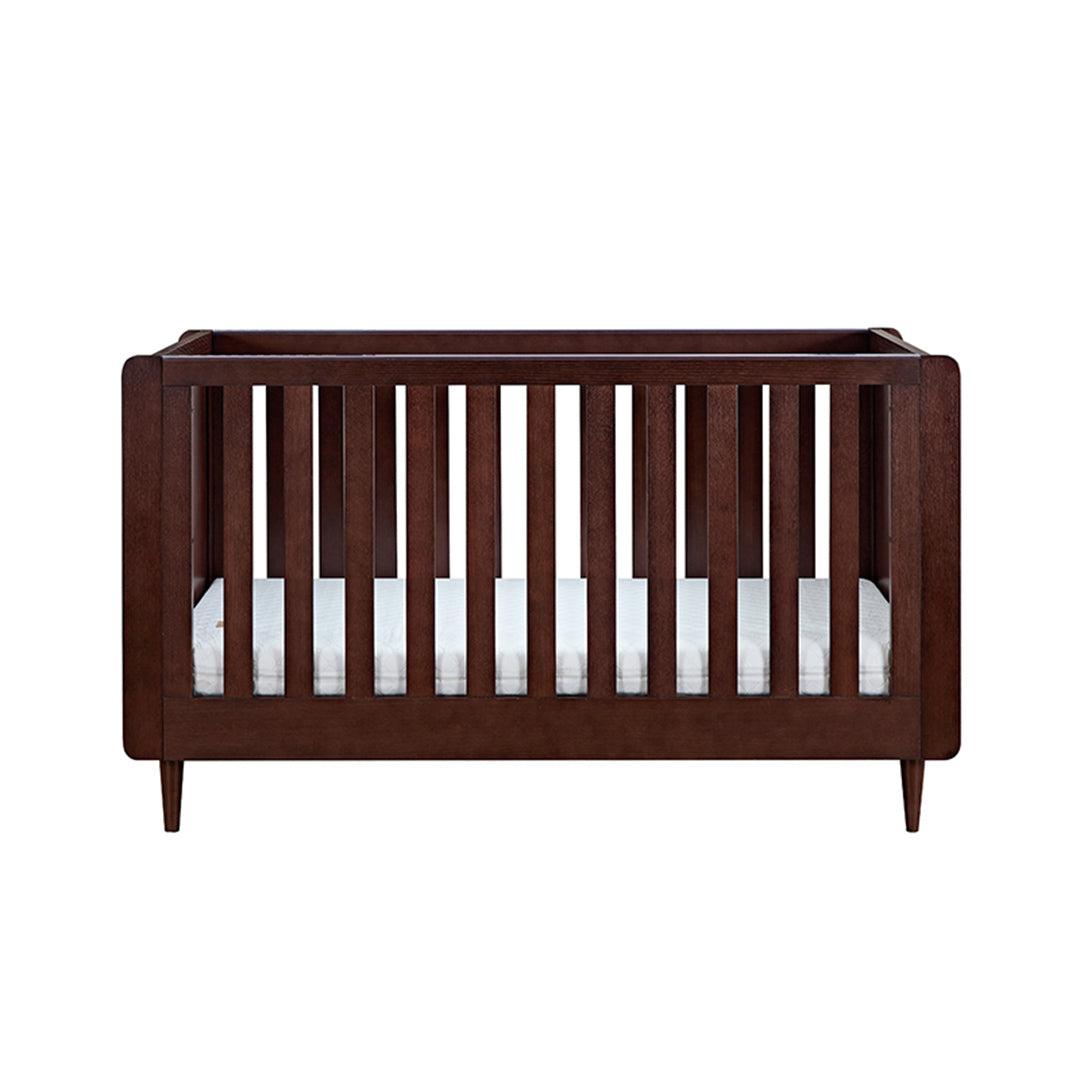 Tutti Bambini Japandi Cot Bed - Warm Walnut-Cot Beds-Warm Walnut-No Mattress | Natural Baby Shower