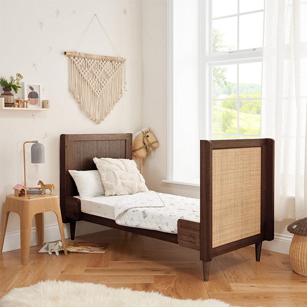 Tutti Bambini Japandi Cot Bed - Warm Walnut-Cot Beds-Warm Walnut-No Mattress | Natural Baby Shower