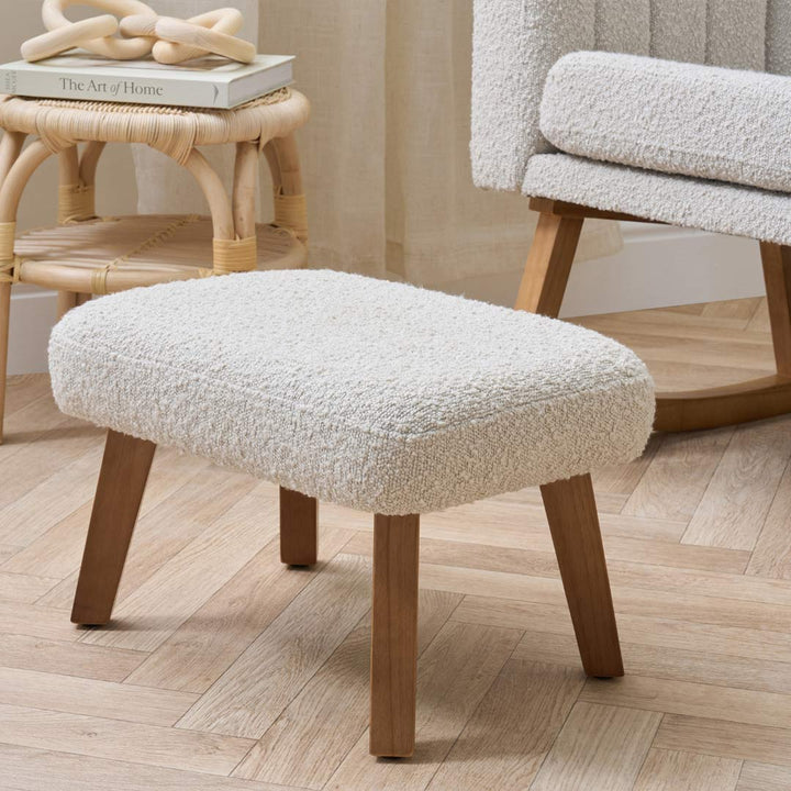 Tutti Bambini Jonah Luxe Feeding Chair & Foot Stool - Mushroom-Feeding Chairs-Mushroom- | Natural Baby Shower