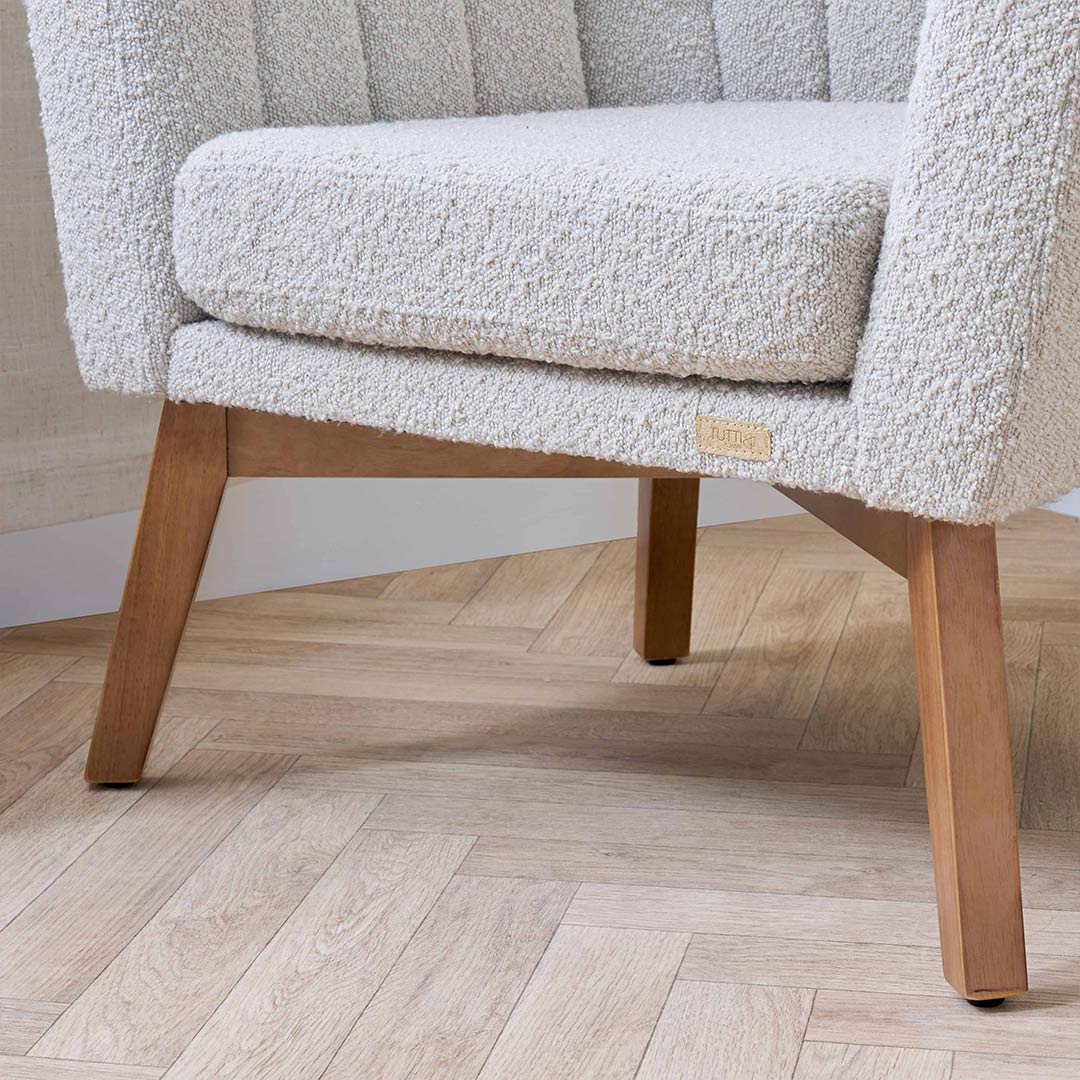 Tutti Bambini Jonah Luxe Feeding Chair & Foot Stool - Mushroom-Feeding Chairs-Mushroom- | Natural Baby Shower