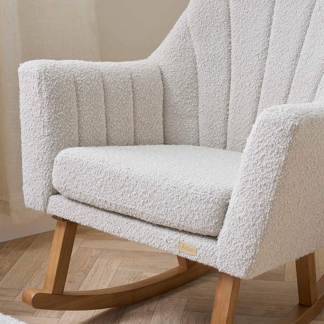 Tutti Bambini Jonah Luxe Feeding Chair & Foot Stool - Mushroom-Feeding Chairs-Mushroom- | Natural Baby Shower
