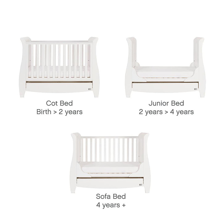 Tutti Bambini Lucas 2 Piece Room Set - White-Nursery Sets-White-No Mattress | Natural Baby Shower