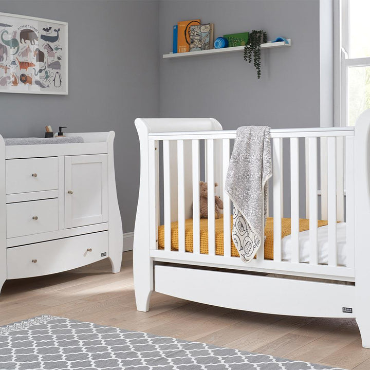Tutti Bambini Lucas 2 Piece Room Set - White-Nursery Sets-White-No Mattress | Natural Baby Shower