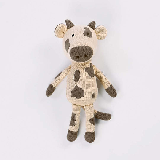 Tutti Bambini Knitted Toy - Clemi Cow-Soft Toys-Clemi Cow- | Natural Baby Shower