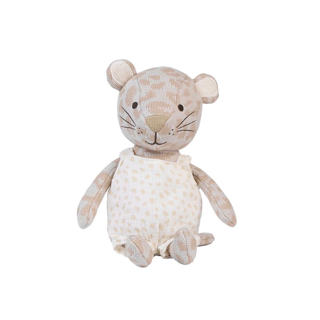 Tutti Bambini Knitted Toy - Larry Leopard-Soft Toys-Larry Leopard-One Size | Natural Baby Shower