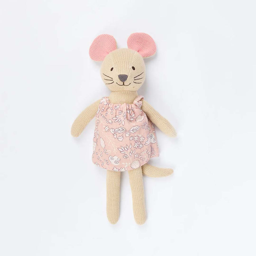 Tutti Bambini Knitted Toy - Maid Mouse-Soft Toys-Maid Mouse- | Natural Baby Shower