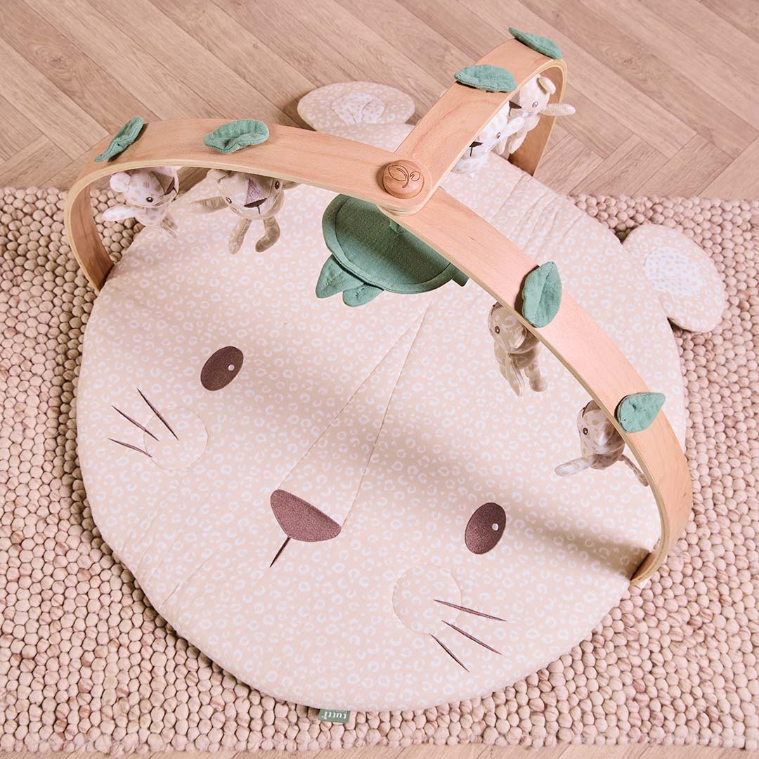 Tutti Bambini Luxury Wood & Muslin Playgym - Love Cats-Play Gyms-Love Cats- | Natural Baby Shower