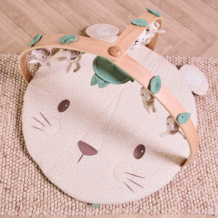 Tutti Bambini Luxury Wood & Muslin Playgym - Love Cats-Play Gyms-Love Cats- | Natural Baby Shower