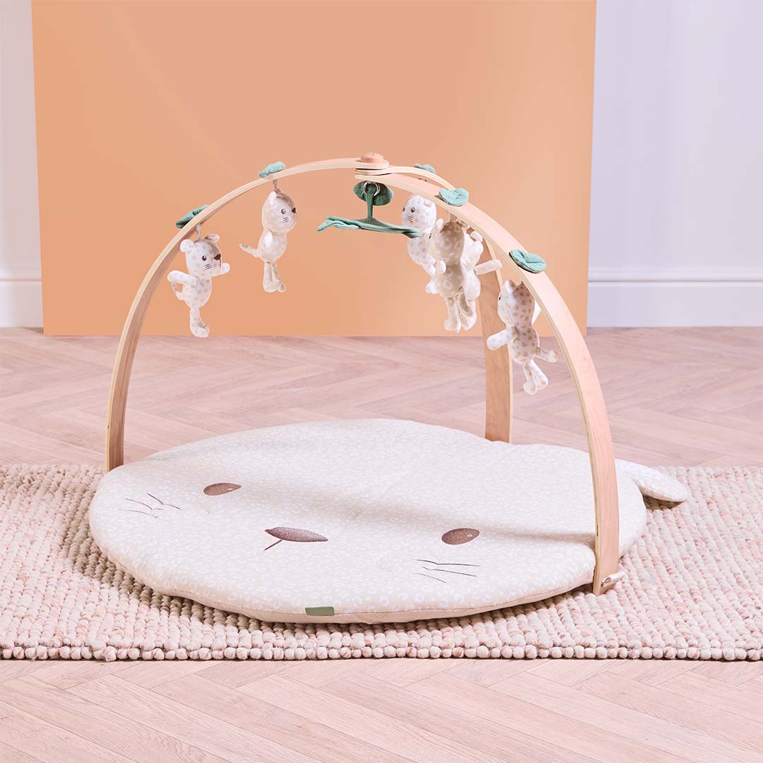 Tutti Bambini Luxury Wood & Muslin Playgym - Love Cats-Play Gyms-Love Cats- | Natural Baby Shower