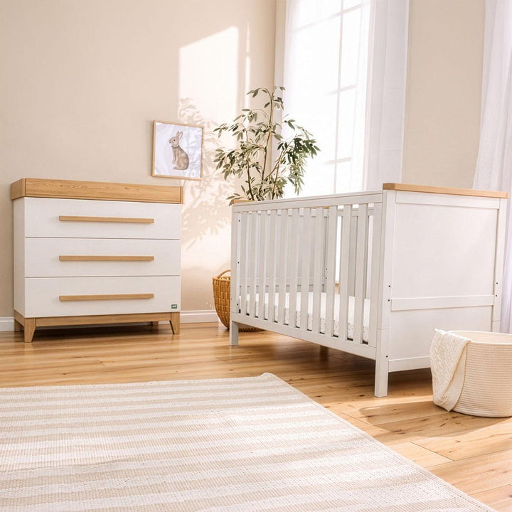 Tutti Bambini Misha 2 Piece Room Set - White/Golden Oak-Nursery Sets-White/Golden Oak- | Natural Baby Shower
