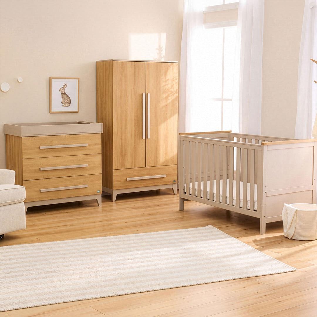 Tutti Bambini Misha 3 Piece Room Set - Golden Oak/Mushroom-Nursery Sets-Golden Oak/Mushroom- | Natural Baby Shower