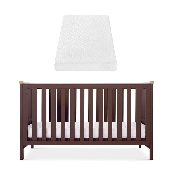 Tutti Bambini Misha Cot Bed - Mulberry/Golden Oak-Cot Beds-Multberry/Golden Oak-Tutti Bambini Sprung Cot Bed Mattress | Natural Baby Shower