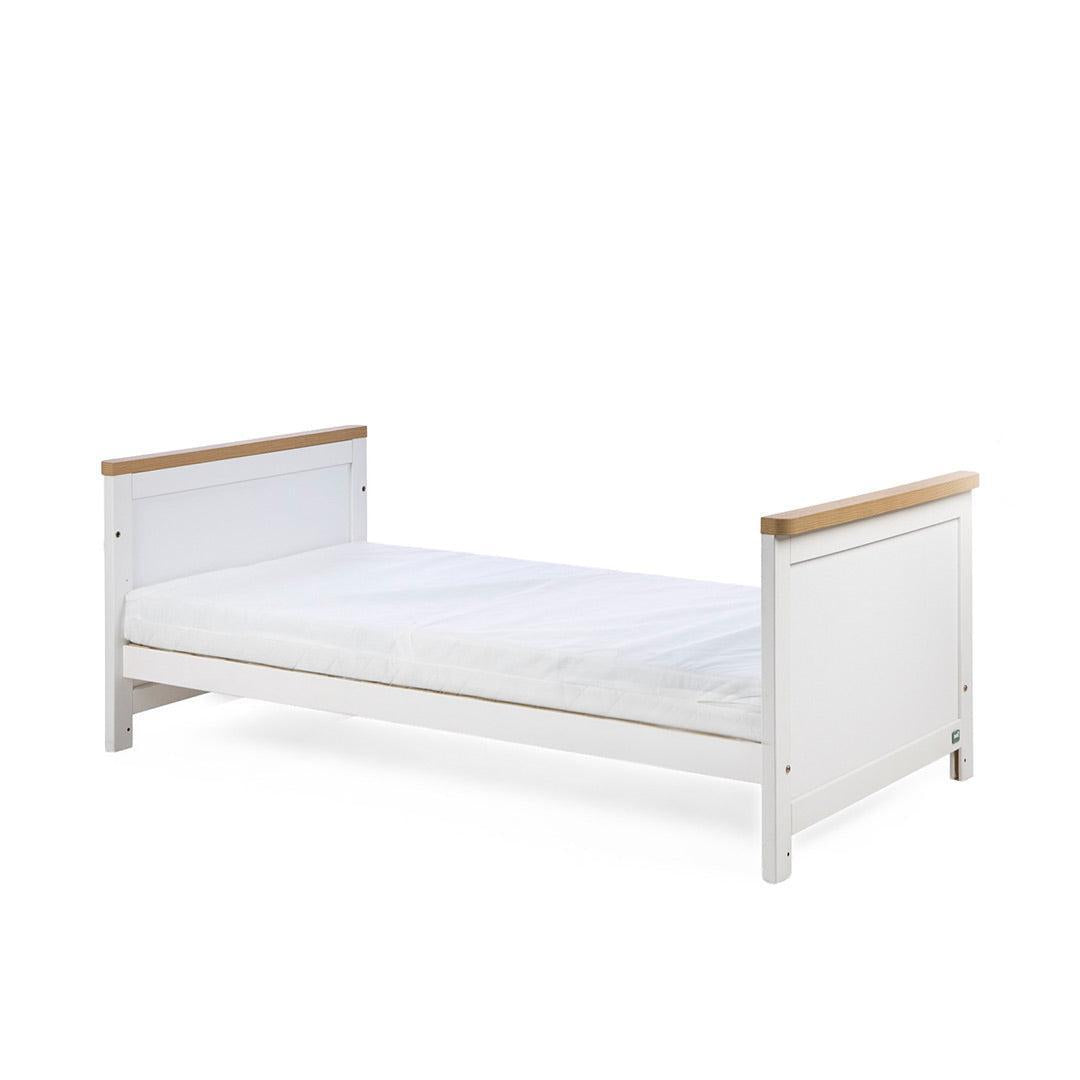 Tutti Bambini Misha Cot Bed - White/Golden Oak-Cot Beds-White/Golden Oak- | Natural Baby Shower