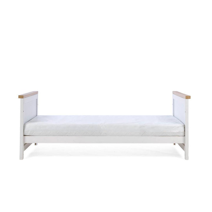 Tutti Bambini Misha Cot Bed - White/Golden Oak-Cot Beds-White/Golden Oak- | Natural Baby Shower
