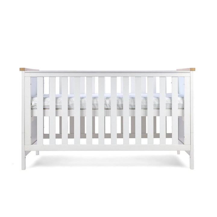 Tutti Bambini Misha Cot Bed - White/Golden Oak-Cot Beds-White/Golden Oak- | Natural Baby Shower