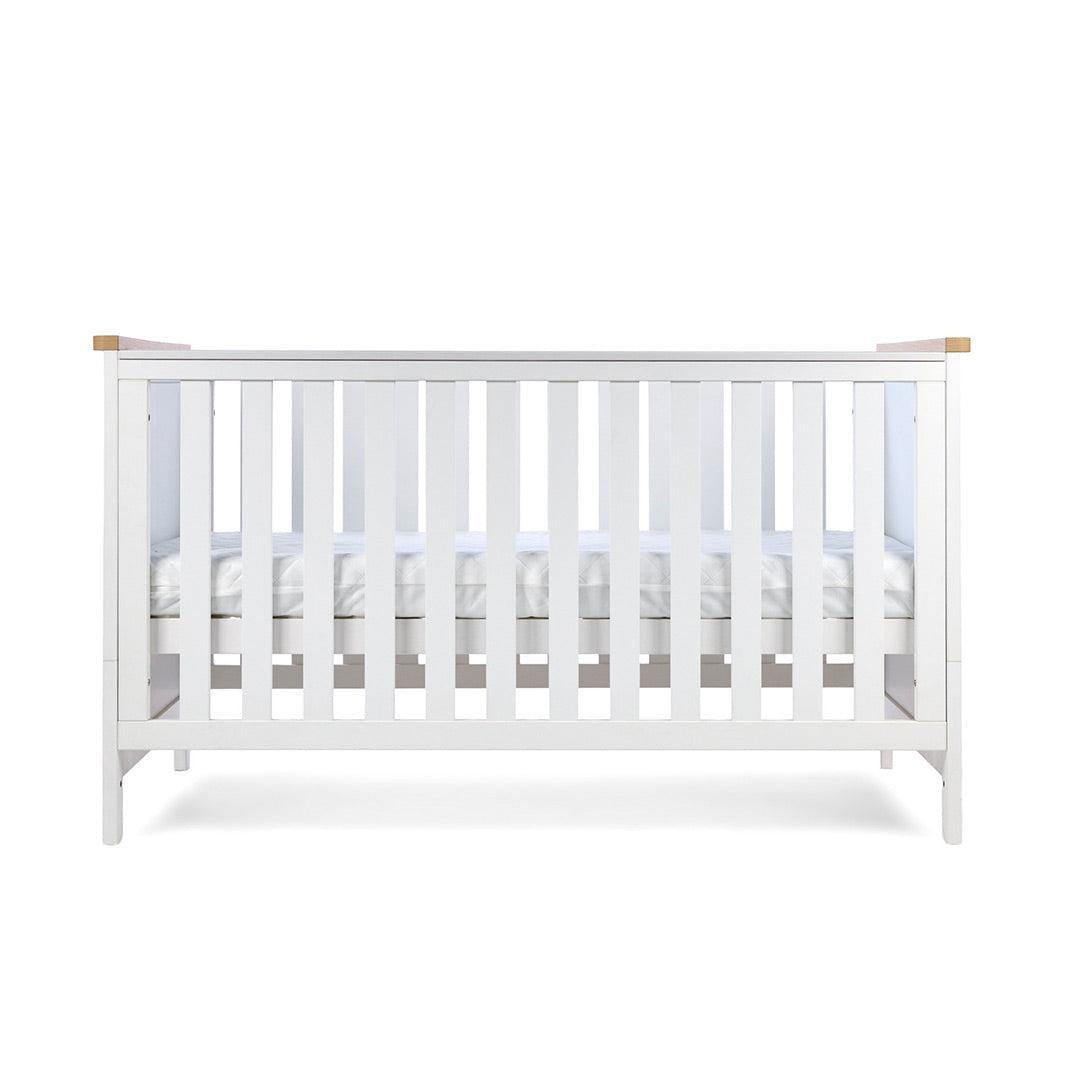 Tutti Bambini Misha Cot Bed - White/Golden Oak-Cot Beds-White/Golden Oak- | Natural Baby Shower