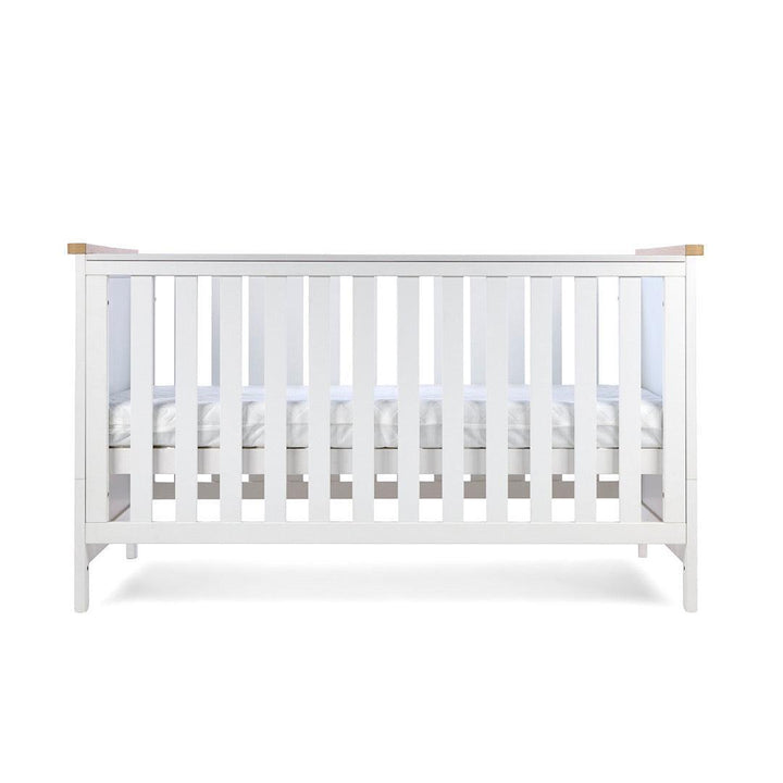 Tutti Bambini Misha Cot Bed - White/Golden Oak-Cot Beds-White/Golden Oak- | Natural Baby Shower