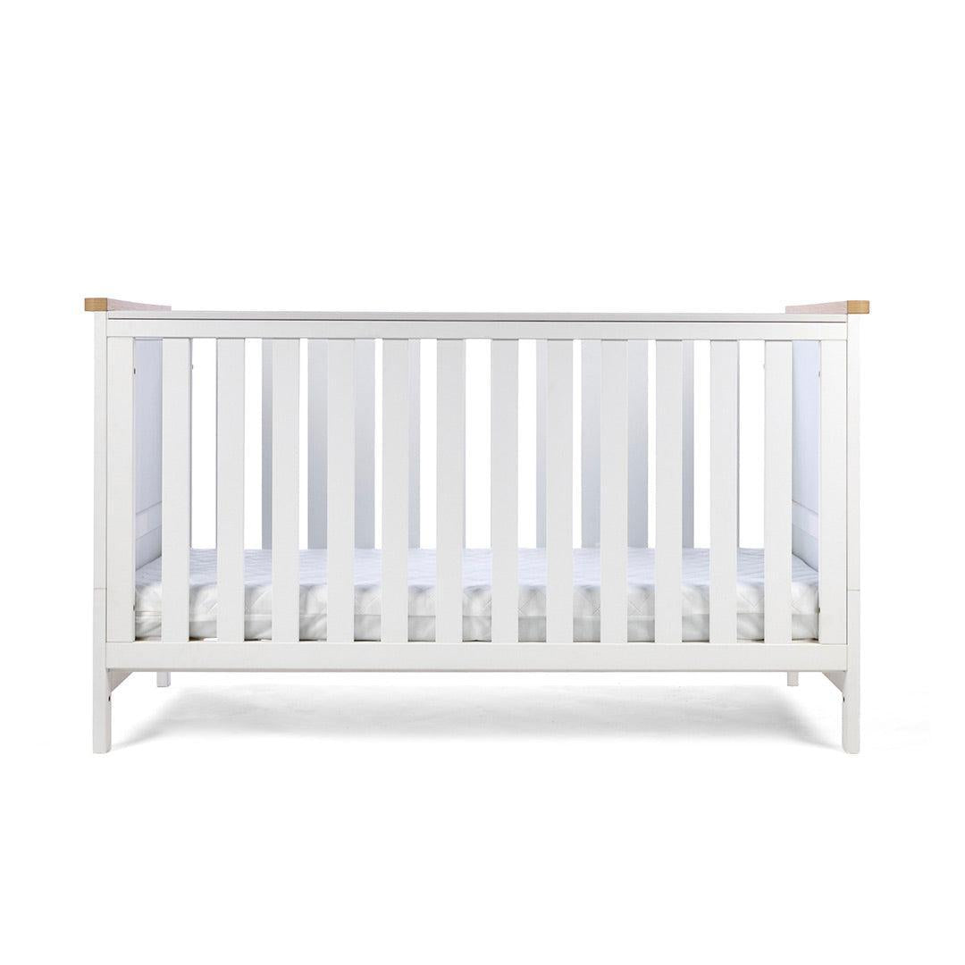 Tutti Bambini Misha Cot Bed - White/Golden Oak-Cot Beds-White/Golden Oak- | Natural Baby Shower