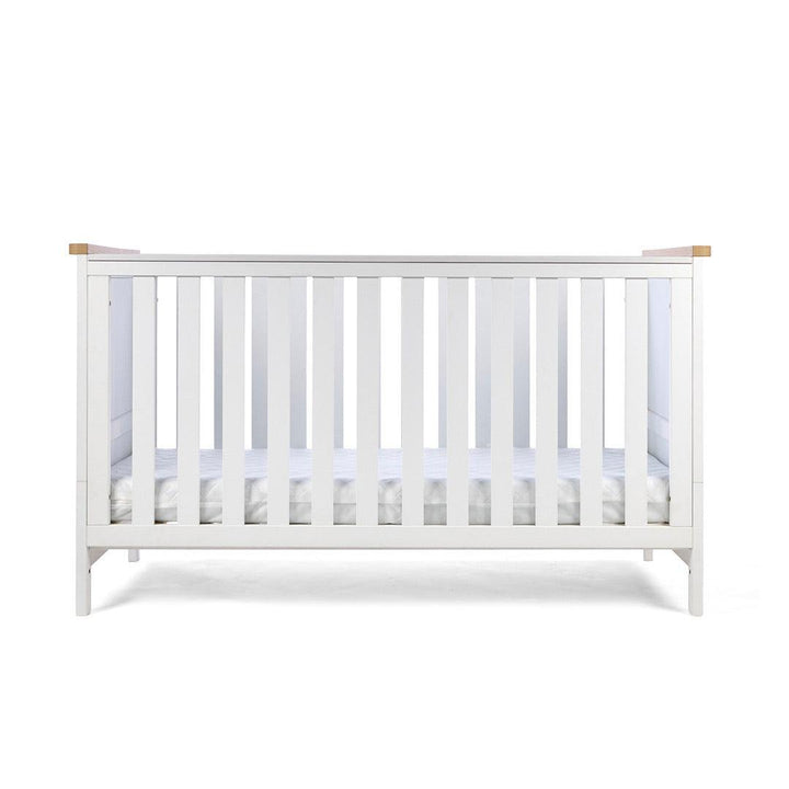 Tutti Bambini Misha Cot Bed - White/Golden Oak-Cot Beds-White/Golden Oak- | Natural Baby Shower