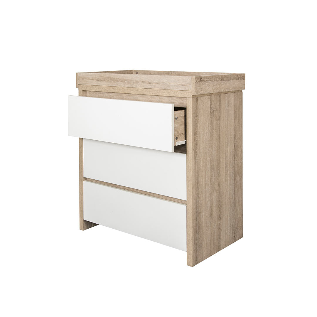 Tutti Bambini Modena Changing Unit - White/Oak-Changing Units-White/Oak- | Natural Baby Shower