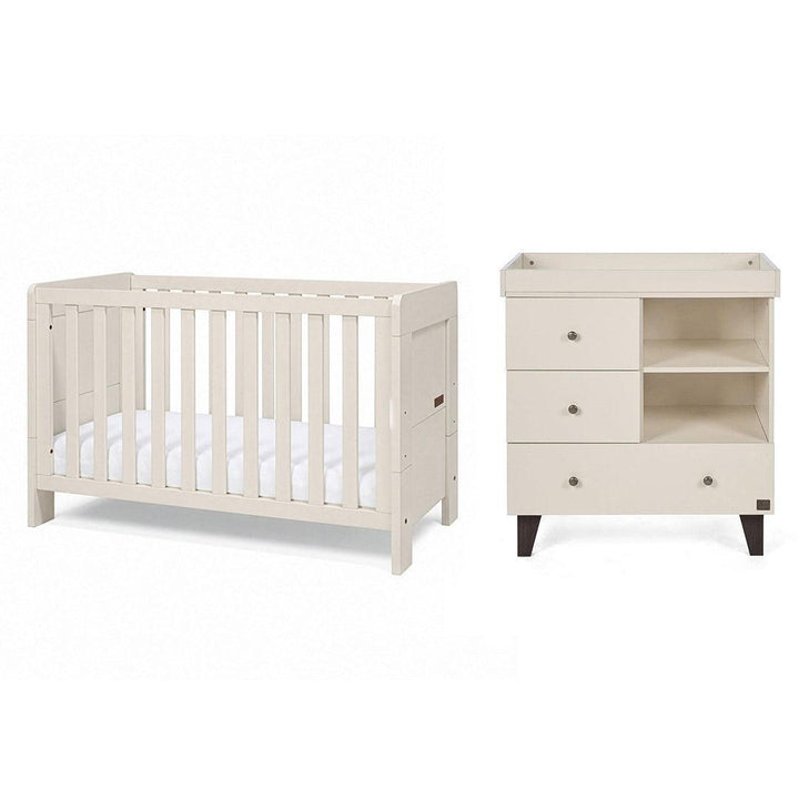 Tutti Bambini Origin Alba/Como 2 Piece Nursery Furniture Set - Cashmere/Cashmere-Nursery Sets-Cashmere/Cashmere-Cot | Natural Baby Shower