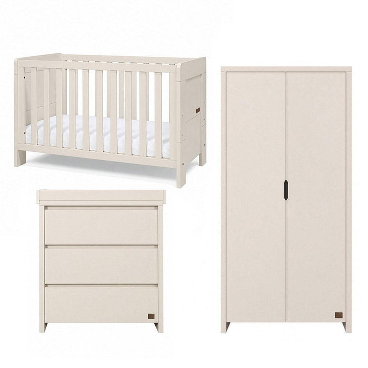 Tutti Bambini Origin Alba/Modena 3 Piece Nursery Furniture Set - Cashmere-Nursery Sets-Cashmere-Cot | Natural Baby Shower