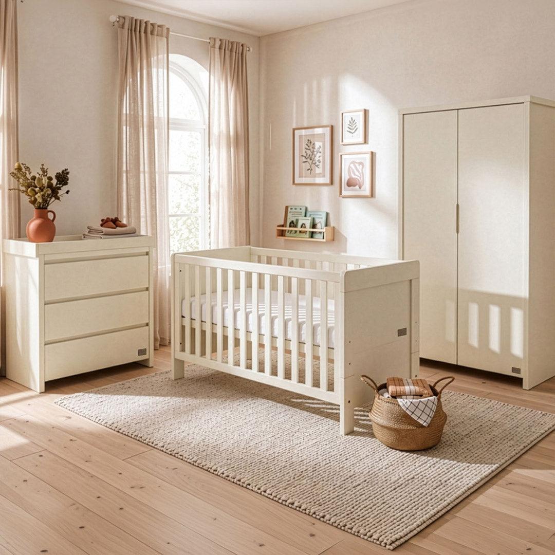 Tutti Bambini Origin Alba/Modena 2 Piece Nursery Furniture Set - Cashmere-Nursery Sets-Cashmere-Cot | Natural Baby Shower