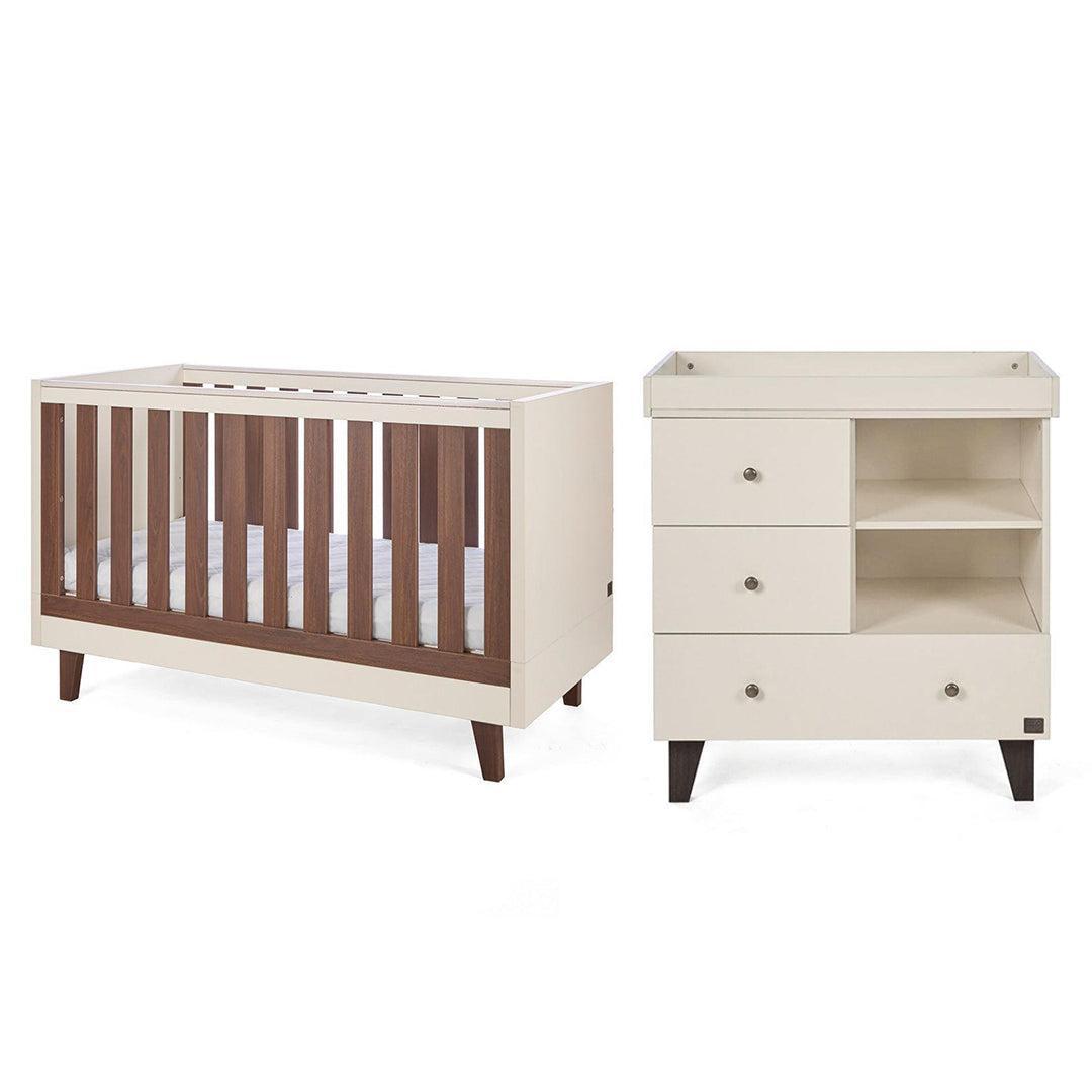 Tutti Bambini Origin Como 2 Piece Nursery Furniture Set - Cashmere/Cashmere-Nursery Sets- | Natural Baby Shower