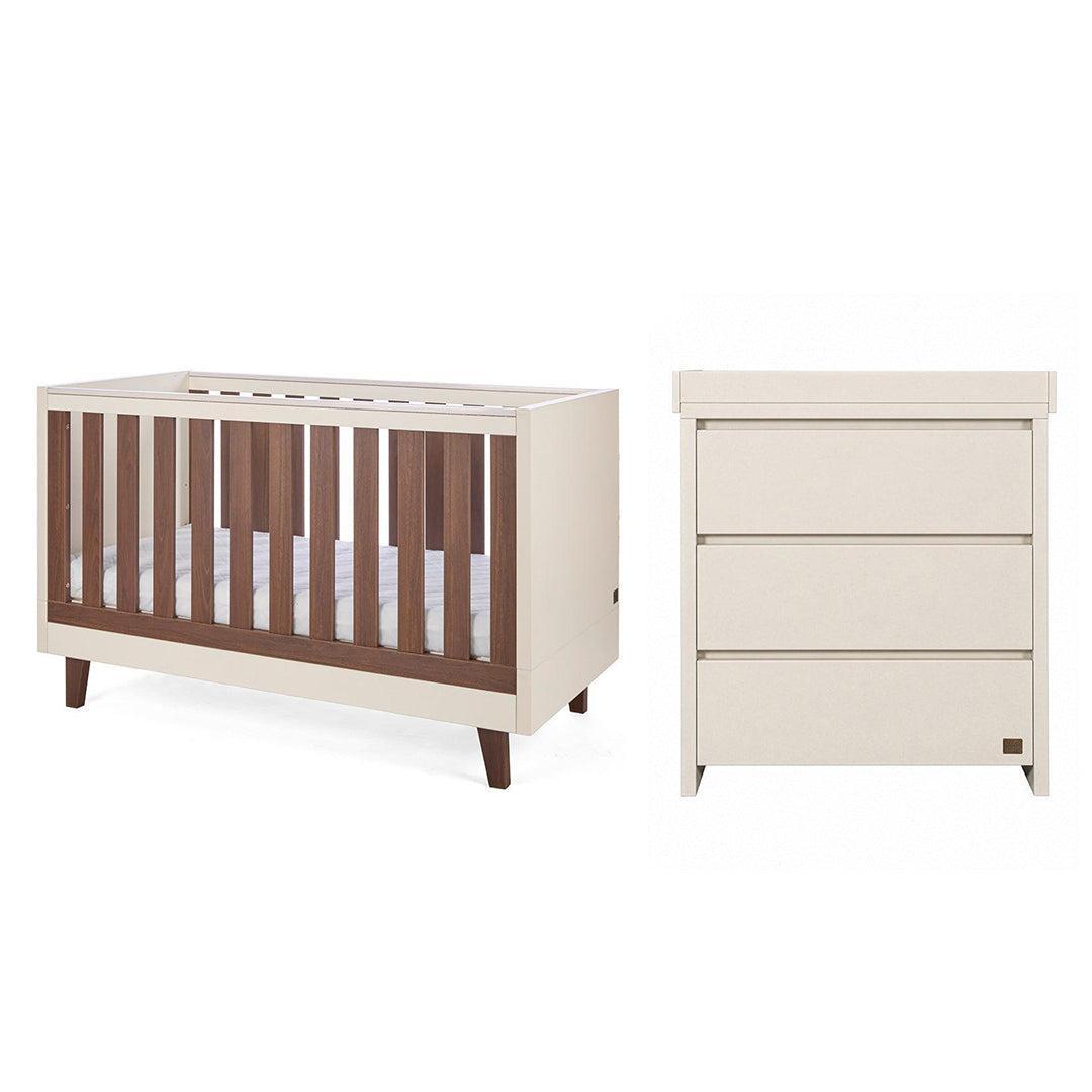 Tutti Bambini Origin Como/Modena 2 Piece Nursery Furniture Set - Cashmere-Nursery Sets- | Natural Baby Shower