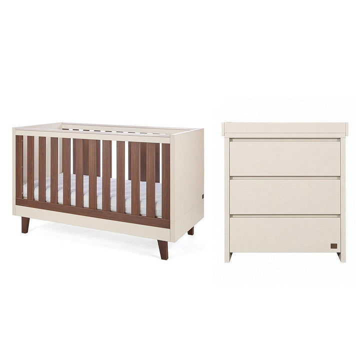 Tutti Bambini Origin Como/Modena 2 Piece Nursery Furniture Set - Cashmere-Nursery Sets- | Natural Baby Shower