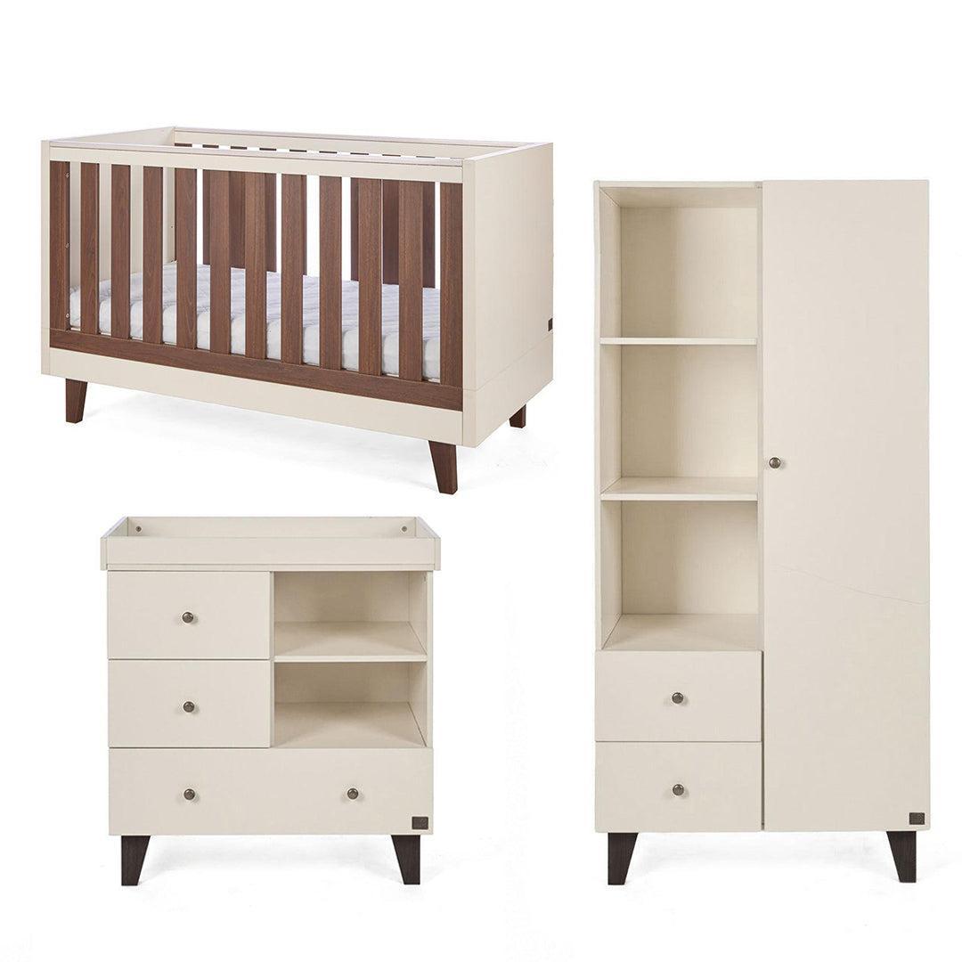 Tutti Bambini Origin Como 3 Piece Nursery Furniture Set - Cashmere/Cashmere-Nursery Sets- | Natural Baby Shower