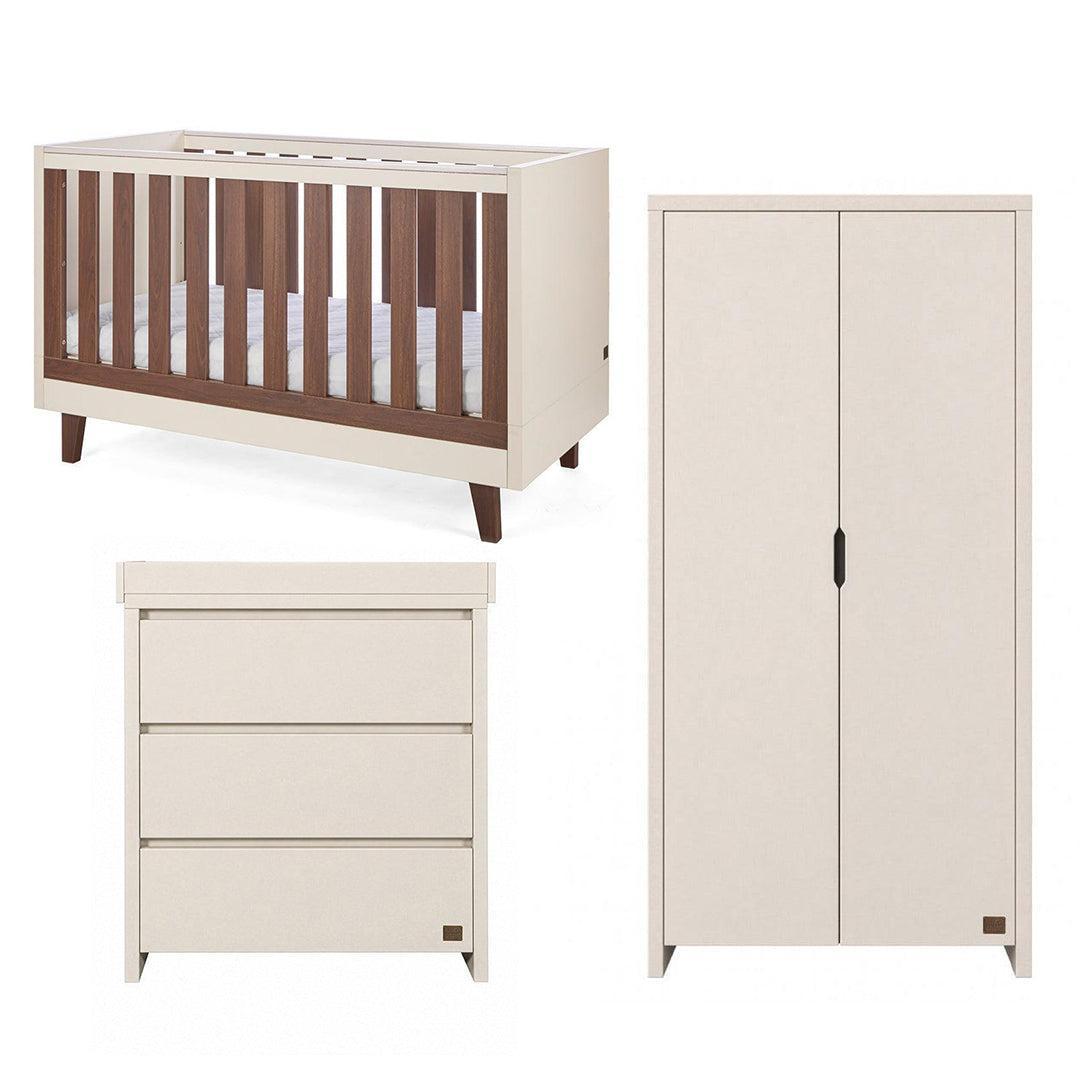 Tutti Bambini Origin Como/Modena 3 Piece Nursery Furniture Set - Cashmere-Nursery Sets- | Natural Baby Shower
